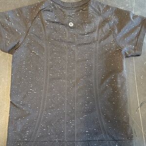 lululemon athletica Black Speckled Crop Top